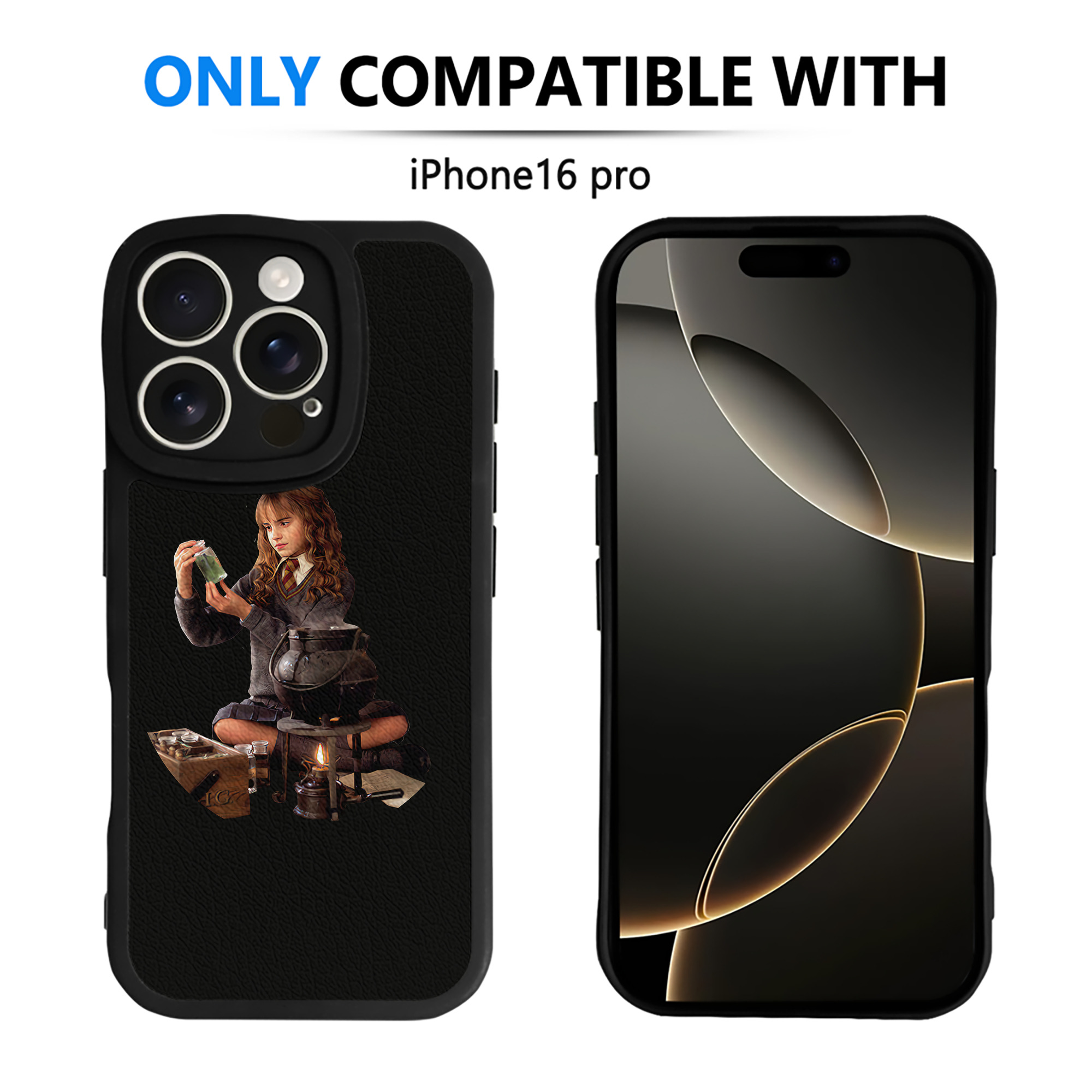（画像用） Harry Potter ハリー・ポッターシリーズ 【iPhone 16シリーズ対応】シリコンスマホケース（レザー調） 材質：シリコン